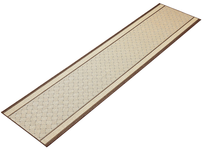 Läufer & Stufenmatten - Läufer in hochwertiger Sisal-Optik nach Wunschmaß, in Größe 102 (Läufer, 67 cm breit) bis 106 (Läufer, 100 cm breit), in Farbe BRAUN Ansicht 1