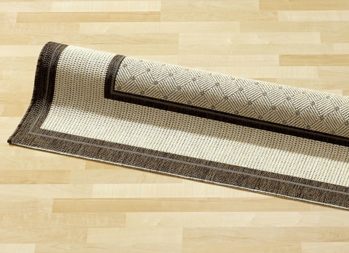 Modern - Brücken und Teppiche in hochwertiger Sisal-Optik, in Größe 111 (Brücke, 60x110 cm) bis 306 (Teppich, Ø 200 cm), in Farbe BRAUN Ansicht 1