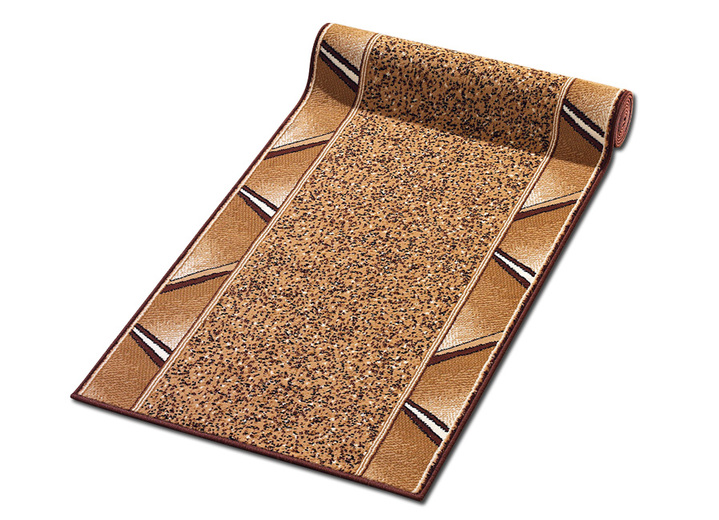 Läufer & Stufenmatten - Läufer nach Wunschmaß, für Fußbodenheizung geeignet, in Größe 103 (Läufer, 70 cm breit) bis 109 (Läufer, 120 cm breit), in Farbe BRAUN Ansicht 2