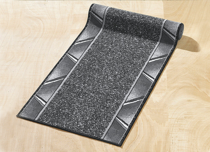 Läufer & Stufenmatten - Läufer nach Wunschmaß, für Fußbodenheizung geeignet, in Größe 103 (Läufer, 70 cm breit) bis 109 (Läufer, 120 cm breit), in Farbe BRAUN Ansicht 4