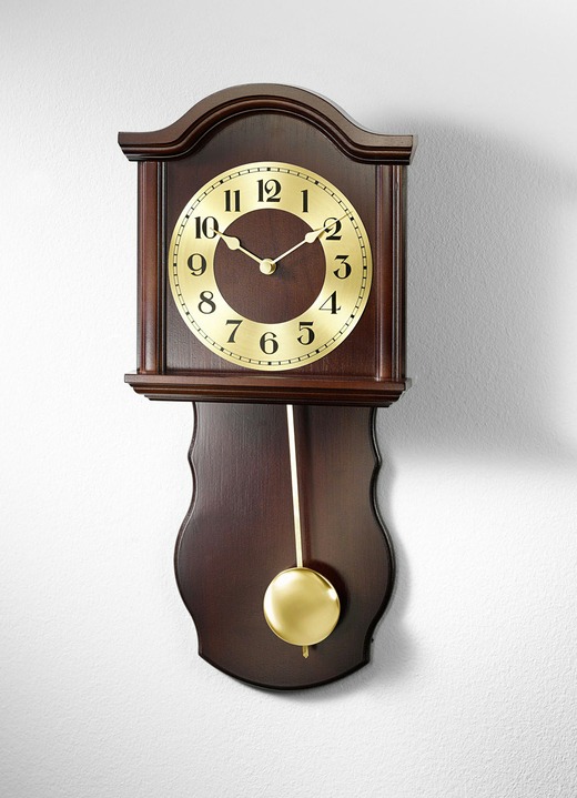 Uhren - Wanduhr mit Funkuhrwerk, in Farbe NUSSBAUM Ansicht 1