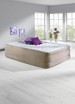 Gästebetten - Komfort-Luftbett mit Tragetasche zum Aufbewahren, in Farbe BEIGE, in Ausführung Maximale Belastbarkeit ca. 136 kg. Maße: B99xL191 cm – Farbe BEIGE – Ansicht 