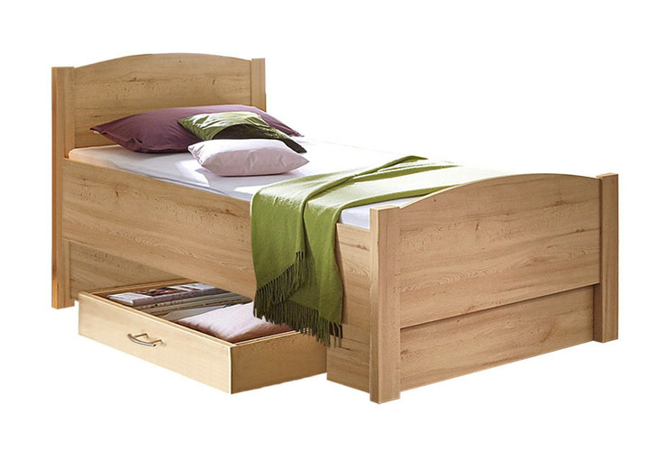 Schlafzimmerschränke - Schlafzimmerprogramm mit Komfortbetten, in Farbe WEISS, in Ausführung Nachttisch Ansicht 9