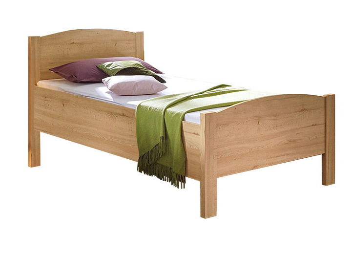 Schlafzimmerschränke - Schlafzimmerprogramm mit Komfortbetten, in Farbe EICHE SONOMA, in Ausführung Bett ohne Rollbettkasten, 100x200 cm Ansicht 1