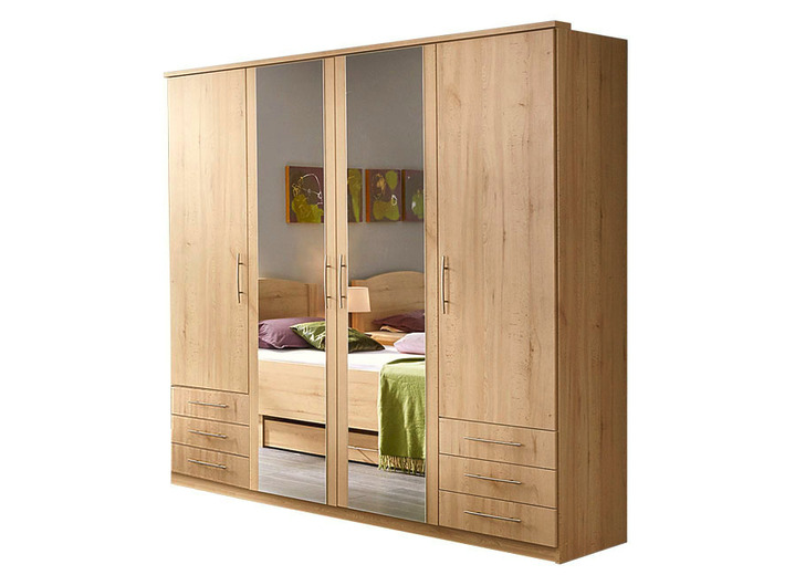 Schlafzimmerschränke - Schlafzimmerprogramm mit Komfortbetten, in Farbe WEISS, in Ausführung Nachttisch Ansicht 14