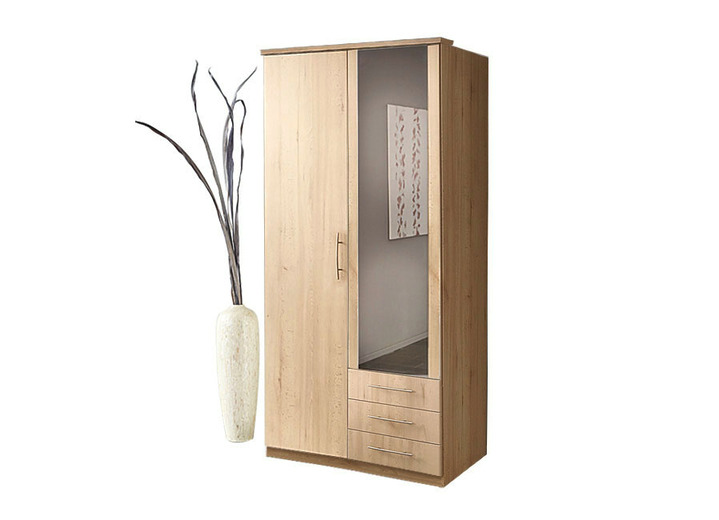 Schlafzimmerschränke - Schlafzimmerprogramm mit Komfortbetten, in Farbe WEISS, in Ausführung Nachttisch Ansicht 12