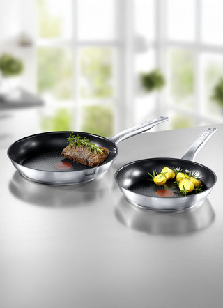 Tefal Edelstahl-Pfannen in Profi-Qualität