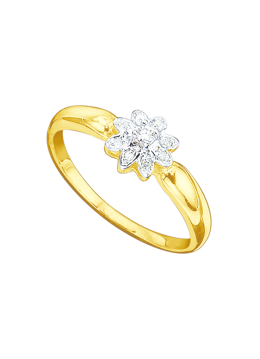 Ringe - Damenring mit Brillant und Diamanten Ansicht 2 Ringe - Damenring mit Brillant und Diamanten, in Größe 160 bis 220, in Farbe  Ansicht 2