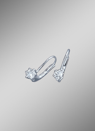 Diamant-Ohrringe mit 2 Brillanten