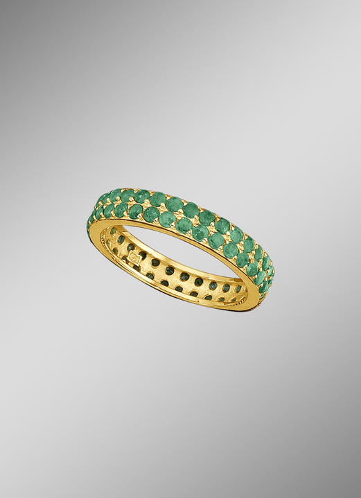Ringe - Vergoldeter Memoire-Ring, in Größe 160 bis 220, in Farbe  Ansicht 1
