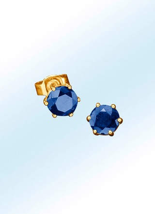 Ohrstecker mit echt blauem Safir