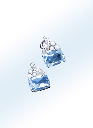 Ohrstecker mit Blattdesign