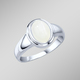 Ringe - Damenring mit echtem Mondstein, in Größe 160 bis 220, in Farbe  – Ansicht 1