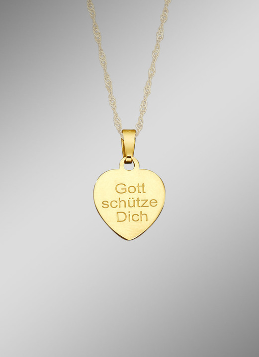 Anhänger - Anhänger Schutzengel mit Diamantschnitt, in Farbe  Ansicht 2