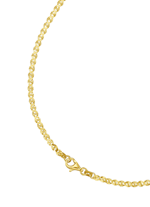 Halsketten - Diamantierte Blättchenkette, verschiedene Ausführungen Ansicht 2 Halsketten - Diamantierte Blättchenkette, verschiedene Ausführungen, in Farbe  Ansicht 2