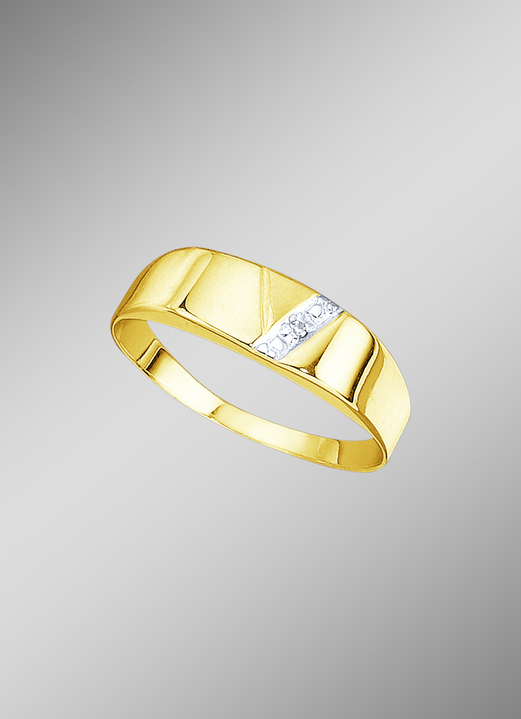 Ringe - Damenring mit Diamant, in Größe 160 bis 220, in Farbe