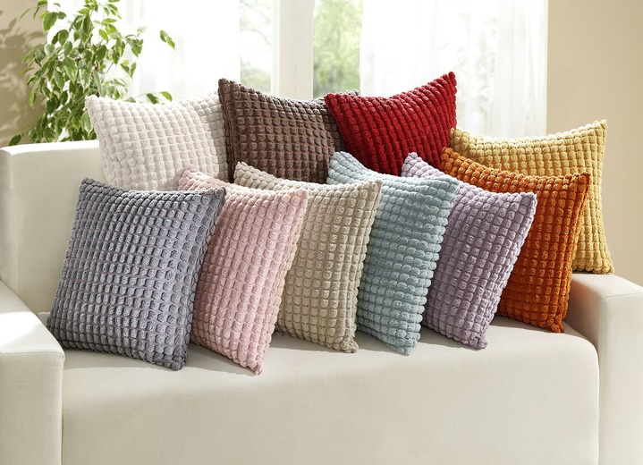 Dekokissen & Hüllen - Kissenbezüge mit Reißverschluss, in Größe 105 (40x40 cm) bis 110 (50x50 cm), in Farbe ALTROSA Ansicht 2