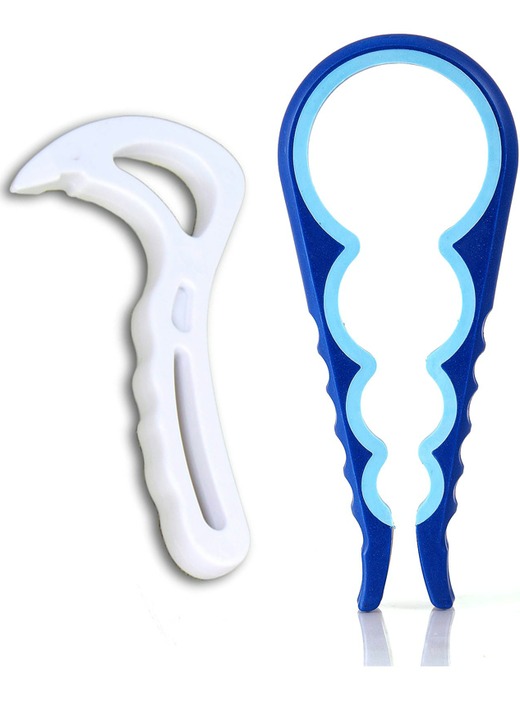 Haushaltshelfer - Deckelöffner-Set,  2-teilig Ansicht 2 Haushaltshelfer - Deckelöffner-Set,  2-teilig, in Farbe BLAU/WEISS Ansicht 2
