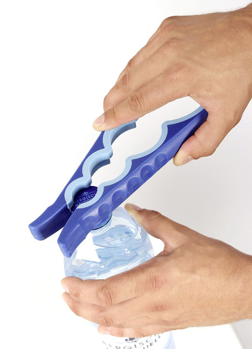 Haushaltshelfer - Deckelöffner-Set,  2-teilig, in Farbe BLAU/WEISS Ansicht 1