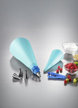 Backen & Dessert - Spritzbeutel-Set – ideal zum Verzieren von Torten und Gebäck – Farbe BLAU Backen & Dessert - Spritzbeutel-Set – ideal zum Verzieren von Torten und Gebäck, in Farbe BLAU