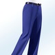 Hosen mit Knopf- und Reißverschluss - Hose mit Zieranhänger in 6 Farben, in Größe 019 bis 100, in Farbe ROYALBLAU