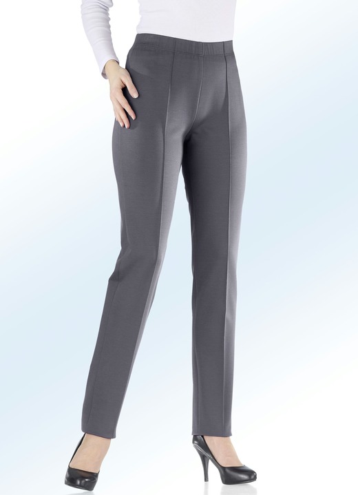 Hosen in Schlupfform - Jerseyhose in 9 Farben, in Größe 019 bis 245, in Farbe SCHWARZ Ansicht 4