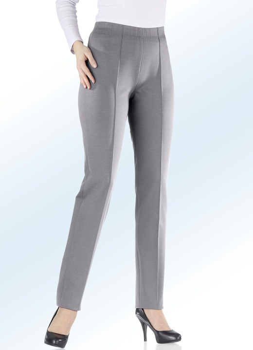 Hosen in Schlupfform - Jerseyhose in 9 Farben Hosen in Schlupfform - Jerseyhose in 9 Farben, in Größe 019 bis 245, in Farbe MITTELGRAU