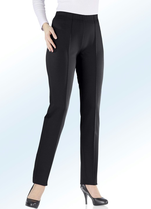 Hosen in Schlupfform - Jerseyhose in 9 Farben Hosen in Schlupfform - Jerseyhose in 9 Farben, in Größe 019 bis 245, in Farbe SCHWARZ