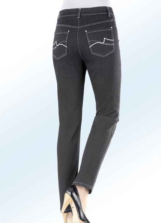 Jeans - Power-Stretch-Jeans  , in Größe 017 bis 092, in Farbe SCHWARZ Ansicht 2
