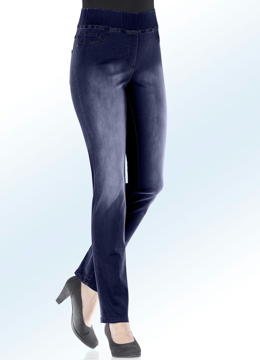 Hosen - Figurformende Jeans Ansicht 6 Hosen - Figurformende Jeans, in Größe 017 bis 052, in Farbe JEANSBLAU Ansicht 6