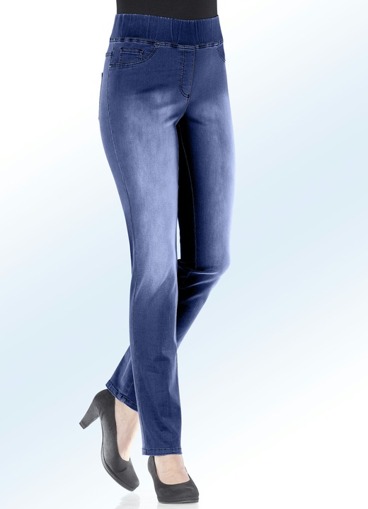 Jeans - Figurformende Jeans , in Größe 017 bis 052, in Farbe JEANSBLAU Ansicht 1