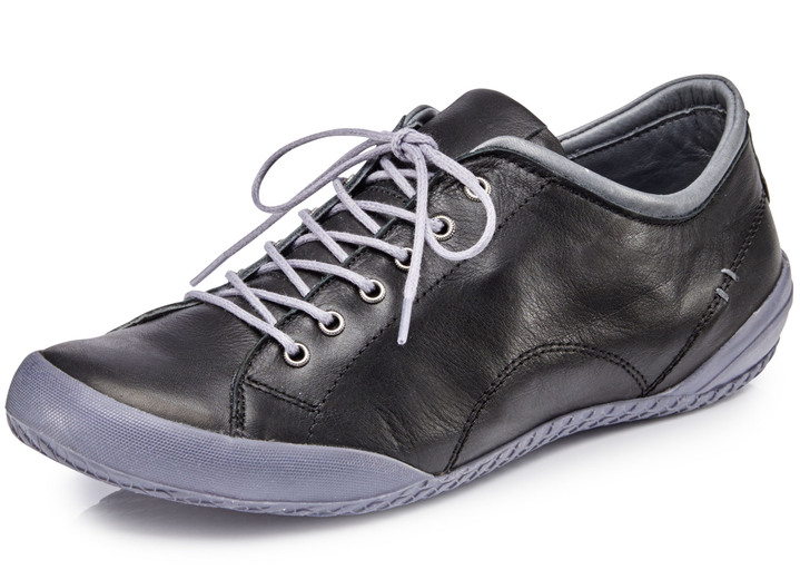 Slipper & Schnürschuhe - Andrea Conti, klassische Damen-Schnürschuhe, mit herausnehmbarem Lederfußbett, in Größe 036 bis 042, in Farbe KIESEL Ansicht 4