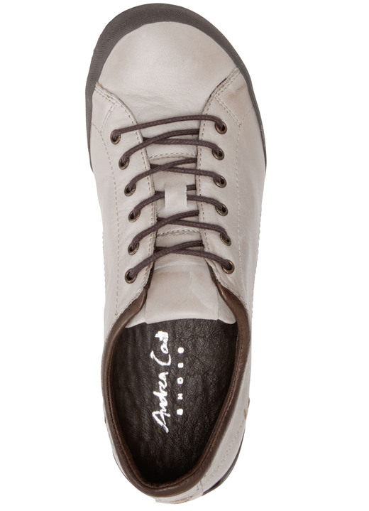 Slipper & Schnürschuhe - Andrea Conti Schnürschuh mit Kontrast-Einfassung, in Größe 036 bis 042, in Farbe BEIGE Ansicht 3