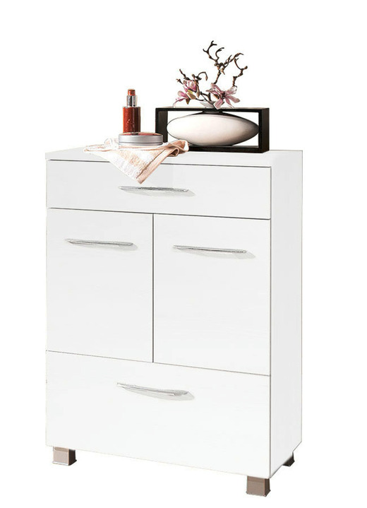 Badezimmermöbel - Badmöbel-Programm, auch hängend montierbar Ansicht 15 Badezimmermöbel - Badmöbel-Programm, auch hängend montierbar, in Farbe WEISS, in Ausführung Hängeschrank, 1-türig Ansicht 15