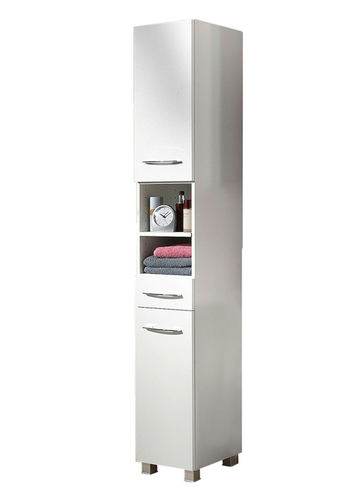 Badezimmermöbel - Badmöbel-Programm, auch hängend montierbar Ansicht 11 Badezimmermöbel - Badmöbel-Programm, auch hängend montierbar, in Farbe WEISS, in Ausführung Hängeschrank, 1-türig Ansicht 11