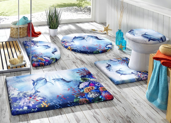 Badgarnitur Mit Delfin Motiv Und Cloud Step Function Badgarnituren Bader