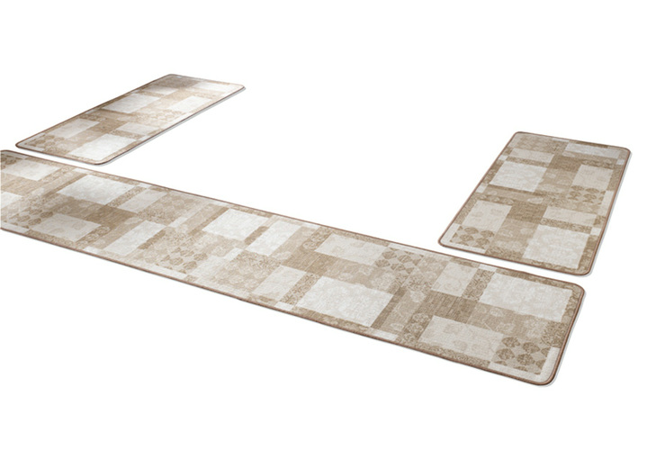 Bettumrandung 3 Teilig In Patchwork Design Teppiche Bader