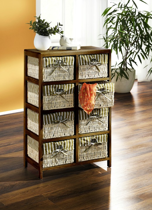 Regale - Regal mit sichtbarer Holzstruktur Ansicht 4 Regale - Regal mit sichtbarer Holzstruktur, in Farbe NATUR, in Ausführung Regal mit 6 Körben Ansicht 4
