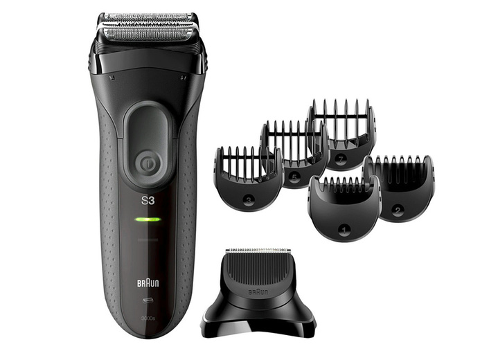 Rasierer & Haarschneider - Braun Rasierer Serie 3 3000BT Akku-/Netz-Rasierer, in Farbe SCHWARZ