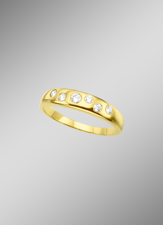 Ringe - Damenring mit Zirkonia, in Größe 160 bis 220, in Farbe