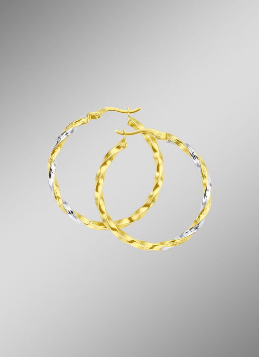 Ohrschmuck - Creolen in Bicolor, in Farbe  Ansicht 1