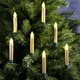 Christbaumschmuck - Kabelloses Weihnachtsbaumkerzen-Set, 20-teilig, in Farbe CREME