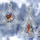 Fensterbilder - Fensterbild mit Weihnachtsbaum und Stern, 2er-Set – Farbe WEISS-ROT Fensterbilder - Fensterbild mit Weihnachtsbaum und Stern, 2er-Set, in Farbe WEISS-ROT