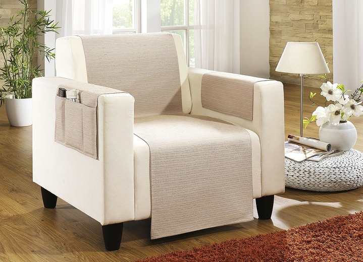 - Dekorative und funktionelle Wohnaccessoires, in Größe 101 (Sesselschoner, 50x150 cm) bis 905 (Kissenbezug, 40x 40 cm), in Farbe CAMEL