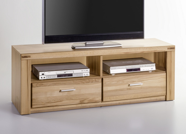 Vitrinen - Möbelprogramm mit Massivholzfronten, in Farbe KERNBUCHE, in Ausführung Wandboard Ansicht 9