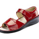 Sandaletten & Pantoletten - Taurus Damen-Sandalette in Lackoptik – Farbe ROT Sandaletten & Pantoletten - Taurus Damen-Sandalette in Lackoptik, in Größe 036 bis 042, in Farbe ROT