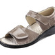 Sandaletten & Pantoletten - Taurus Damen-Sandalette in Lackoptik – Farbe TAUPE Sandaletten & Pantoletten - Taurus Damen-Sandalette in Lackoptik, in Größe 036 bis 042, in Farbe ROT