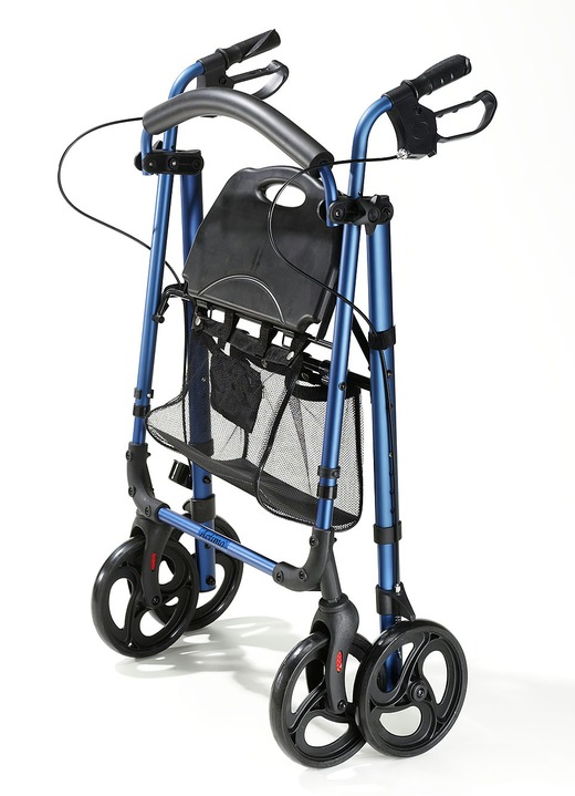 Rollatoren & Rollstühle - Alu-Rollator mit höhenverstellbaren Griffen, in Farbe BLAU Ansicht 1