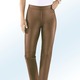 Hosen - Hose aus softem Nappaleder-Imitat, in Größe 018 bis 235, in Farbe KORALLE – Farbe COGNAC – Ansicht 1