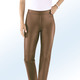 Hosen in Schlupfform - Hose aus softem Nappaleder-Imitat, in Größe 018 bis 235, in Farbe BROMBEER – Farbe COGNAC – Ansicht 1